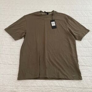 Motion Mens Short Sleeve T-Shirt Stone Crewneck AM16KT050 Small NWT